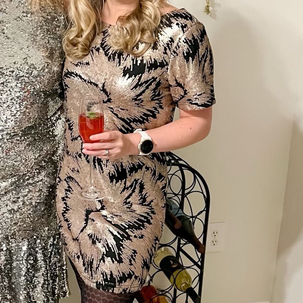 Burst on the scene sequin dress medium